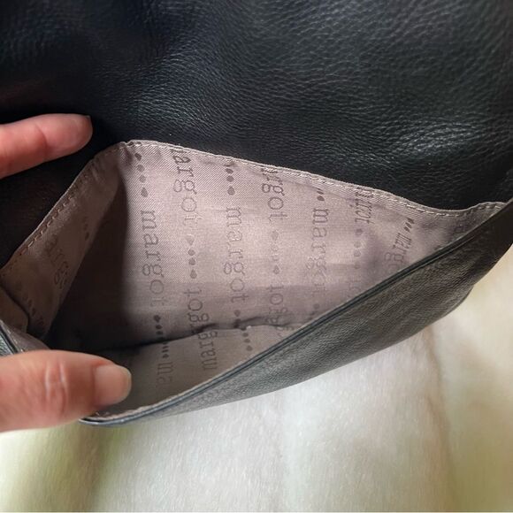 Margot Black Pebbled Leather Crossbody Bag - Picture 10 of 16